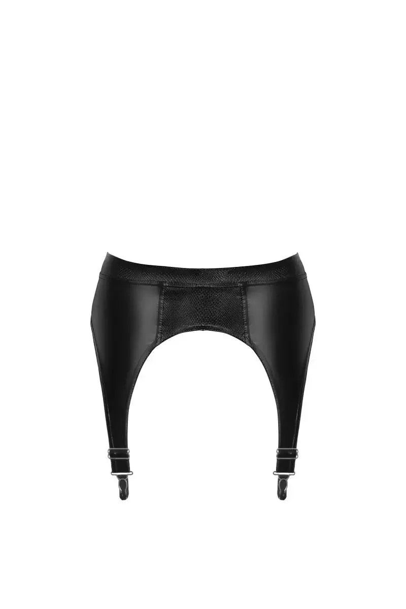 F277 Snake Wetlook Strapsgürtel - 3XL