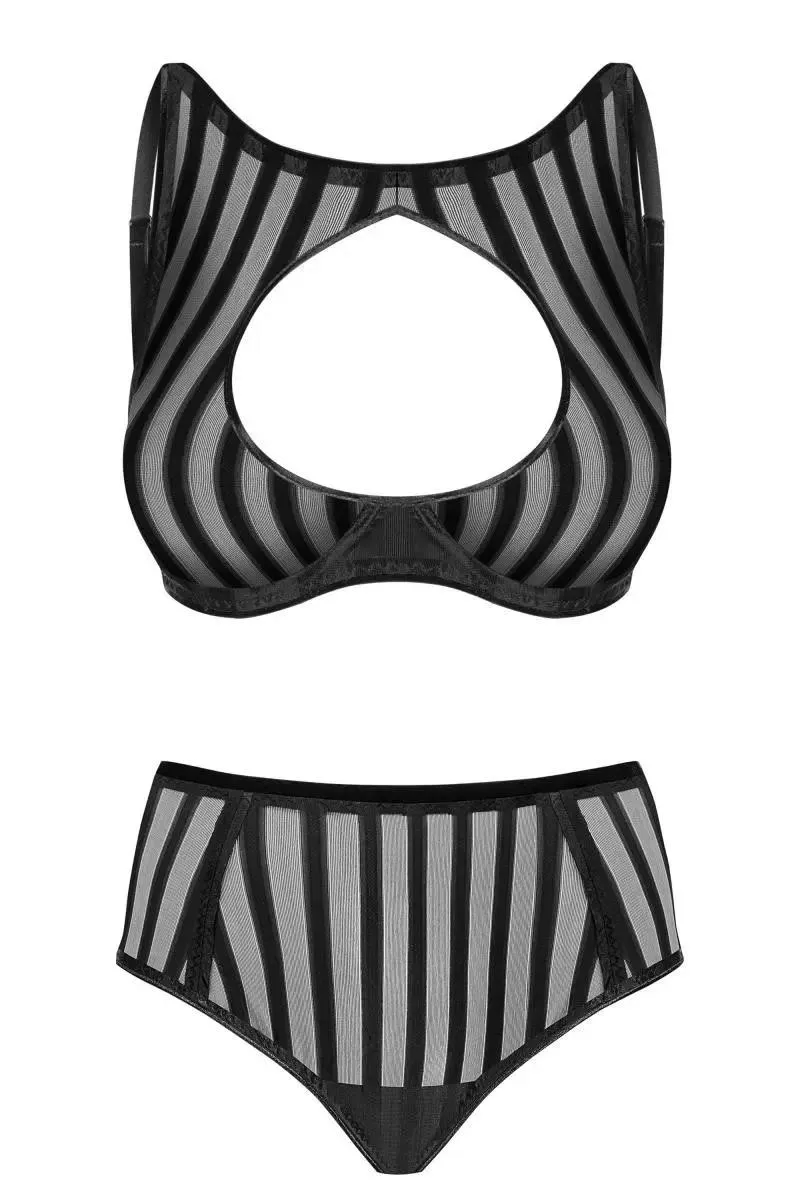 121418 Set aus High Neck Bügel-BH und Panty - XL (BH 75E/80D & Panty 42)