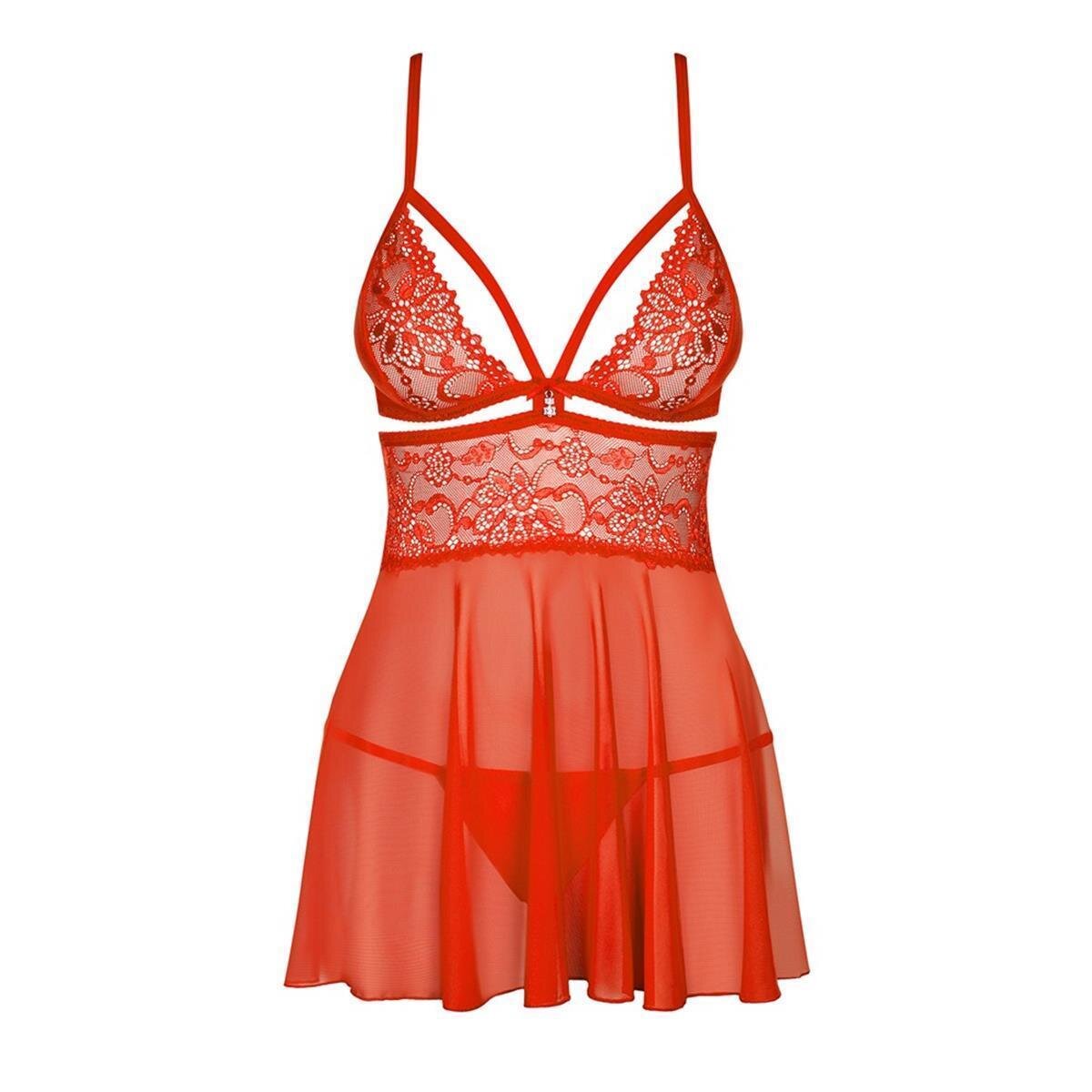 838-BAB-3 Babydoll rot Größe: XXL