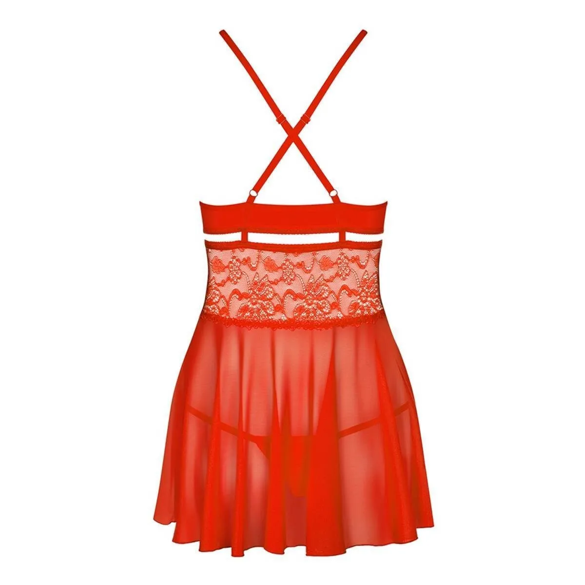 838-BAB-3 Babydoll rot Größe: XXL