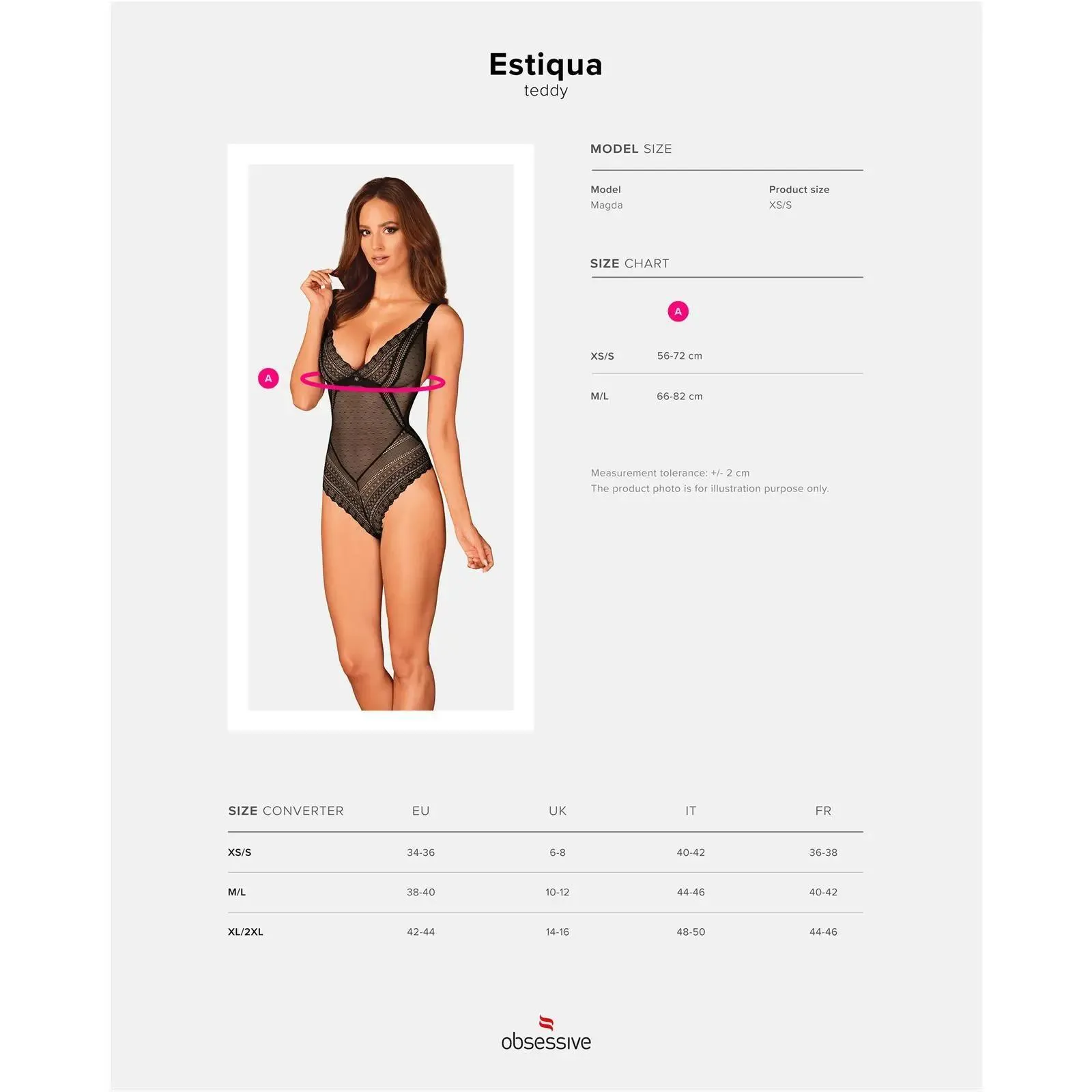 Estiqua Teddy Größe: M/L