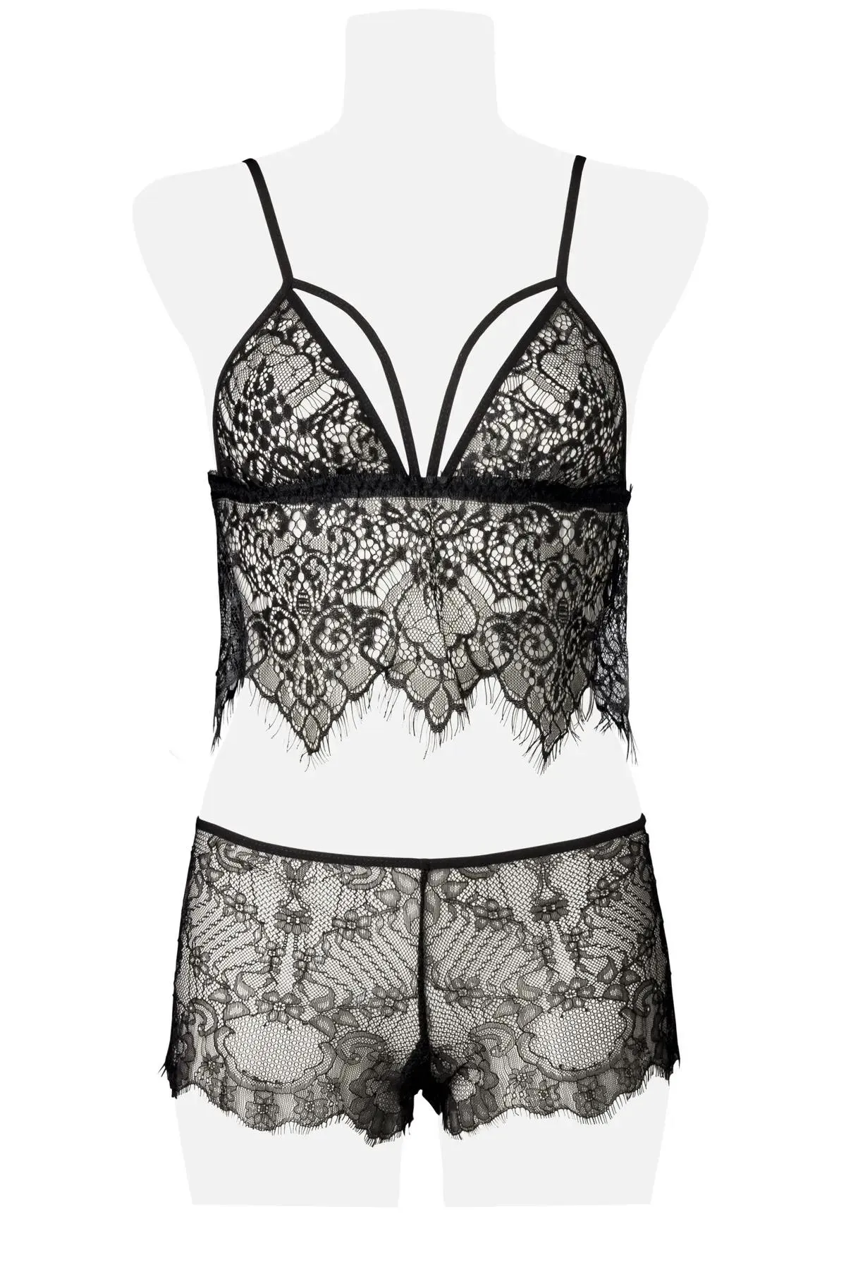 2-teiliges Spitzen-Cami-Set 15122 - XL/2XL