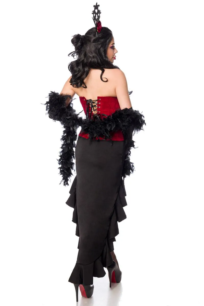 Burlesque Queen schwarz/rot 2XL
