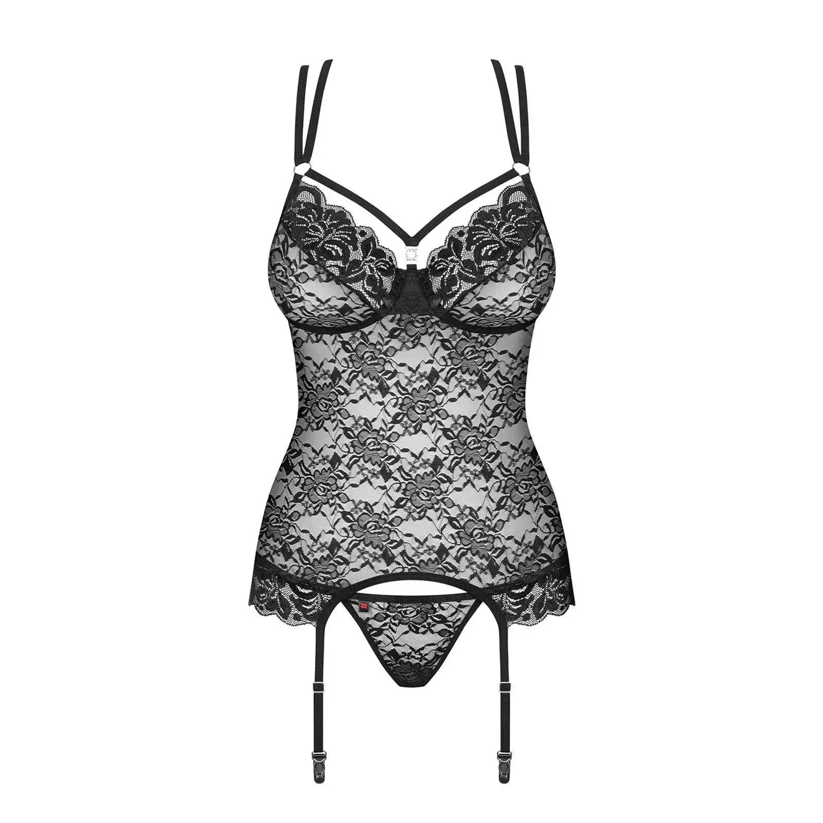 860-COR-1 Corsage schwarz Größe: XXL