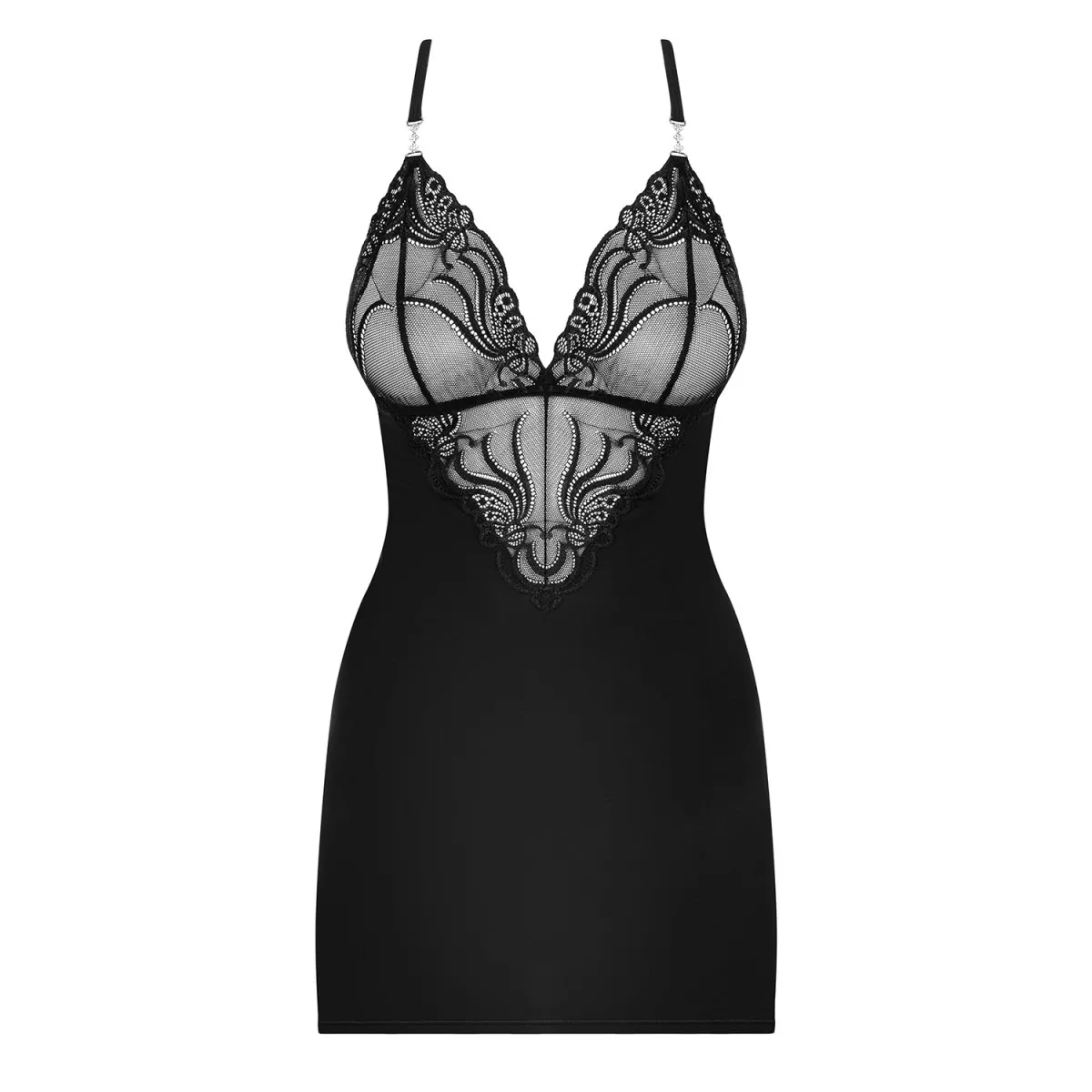 828-CHE-1 Chemise schwarz Größe: S/M