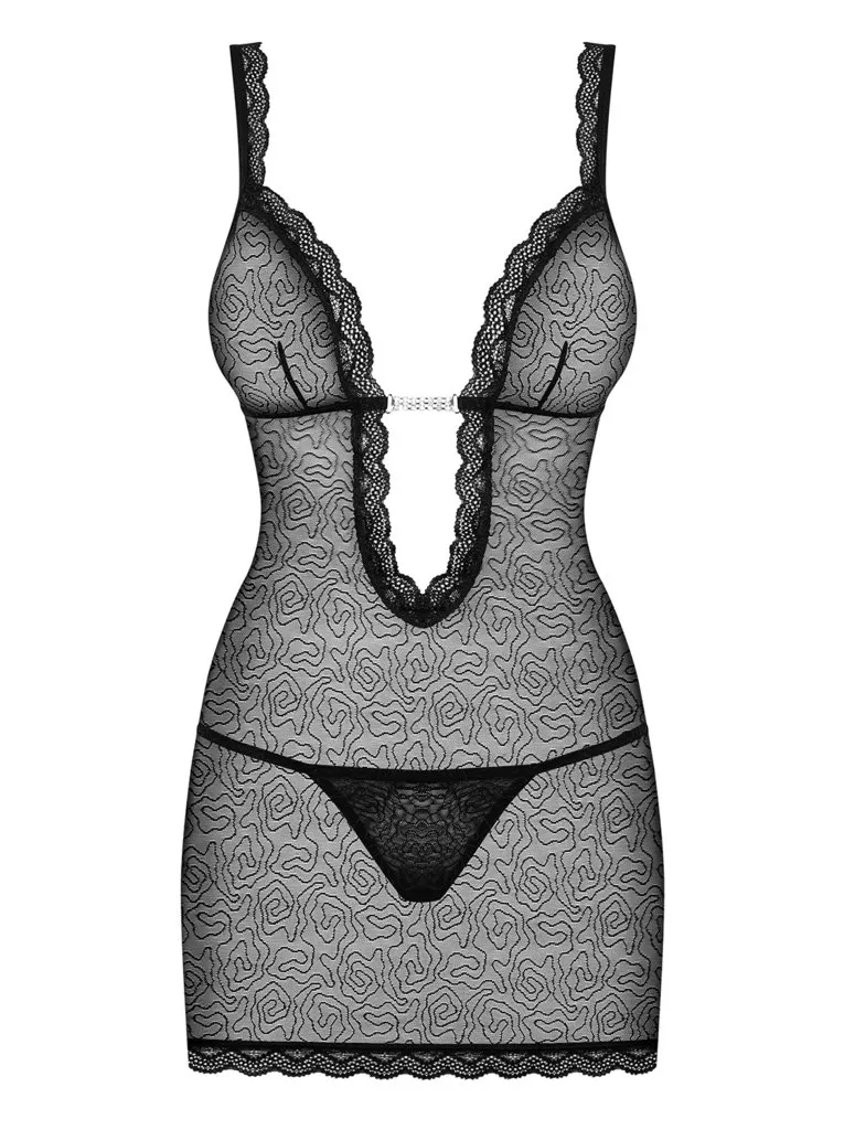 877-CHE-1 Chemise schwarz Größe: L/XL