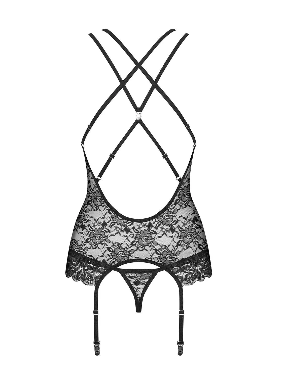 860-COR-1 Corsage schwarz Größe: XXL