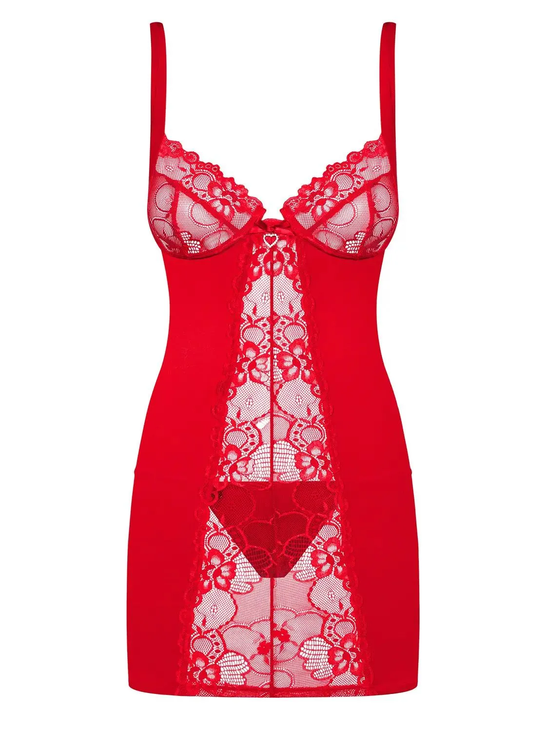 Heartina Chemise rot Größe: XXL