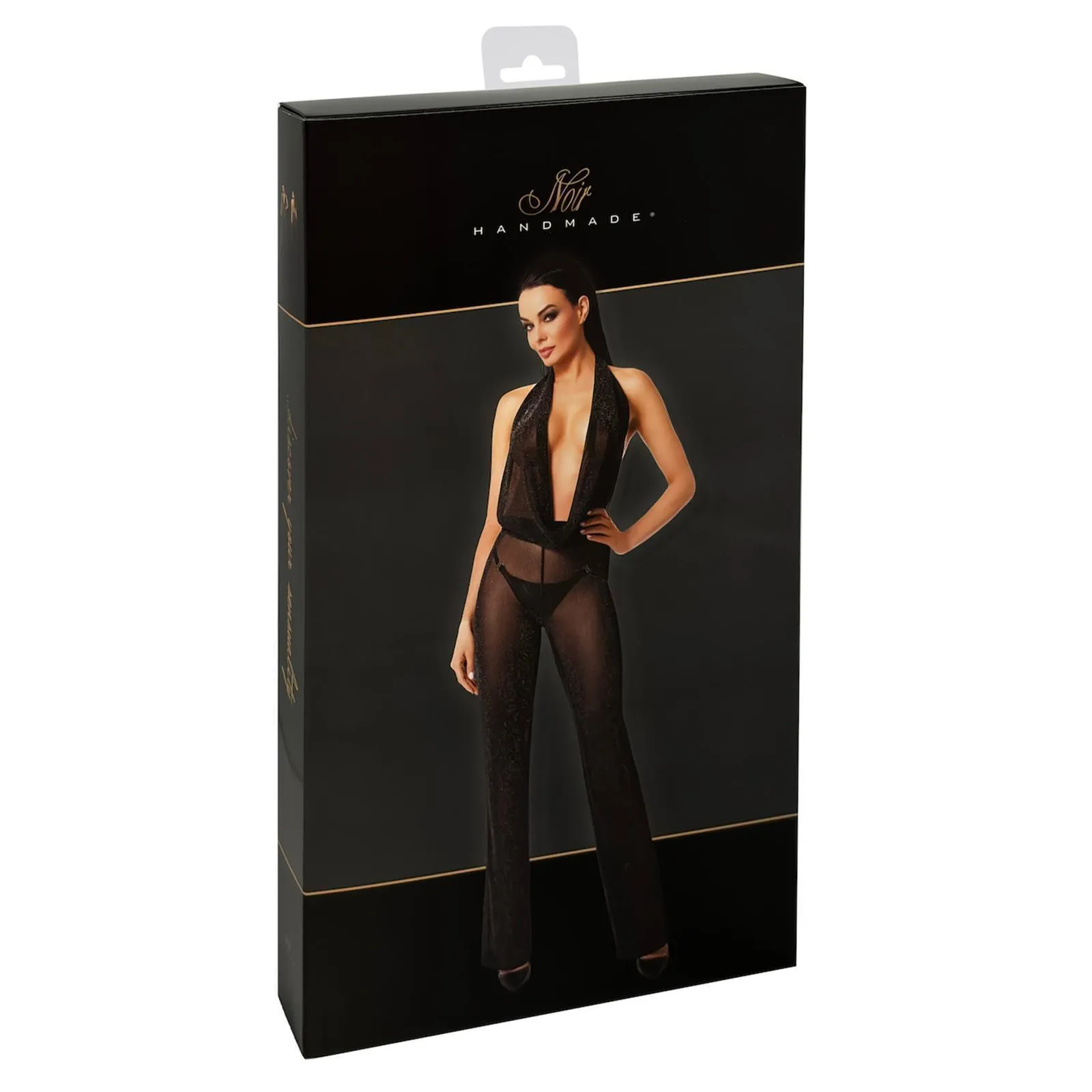 F350 Bodystocking mit Wasserfallausschnitt - 3XL