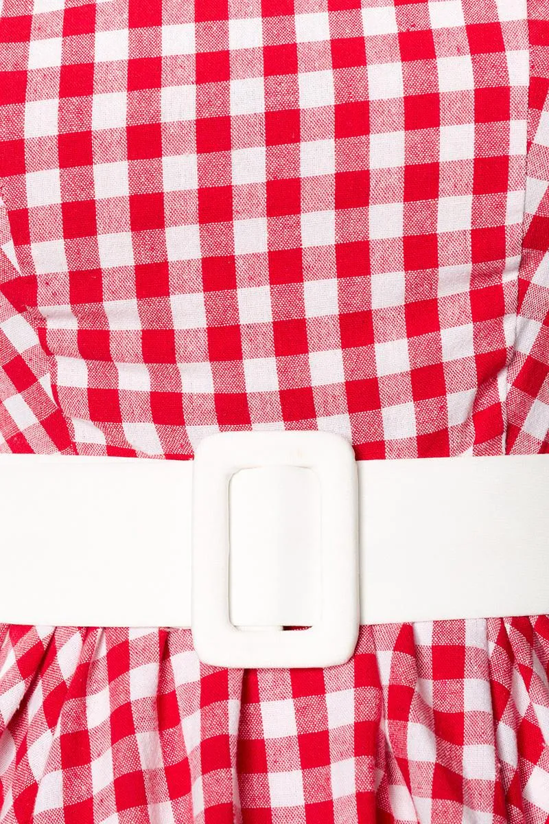 Karokleid rot/weiß 3XL