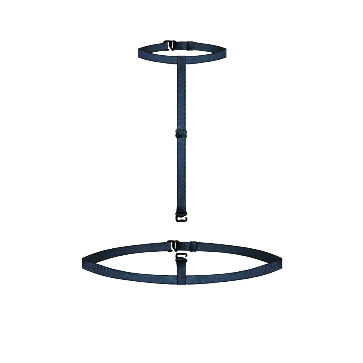 2-teiliger Chocker schwarz S/L