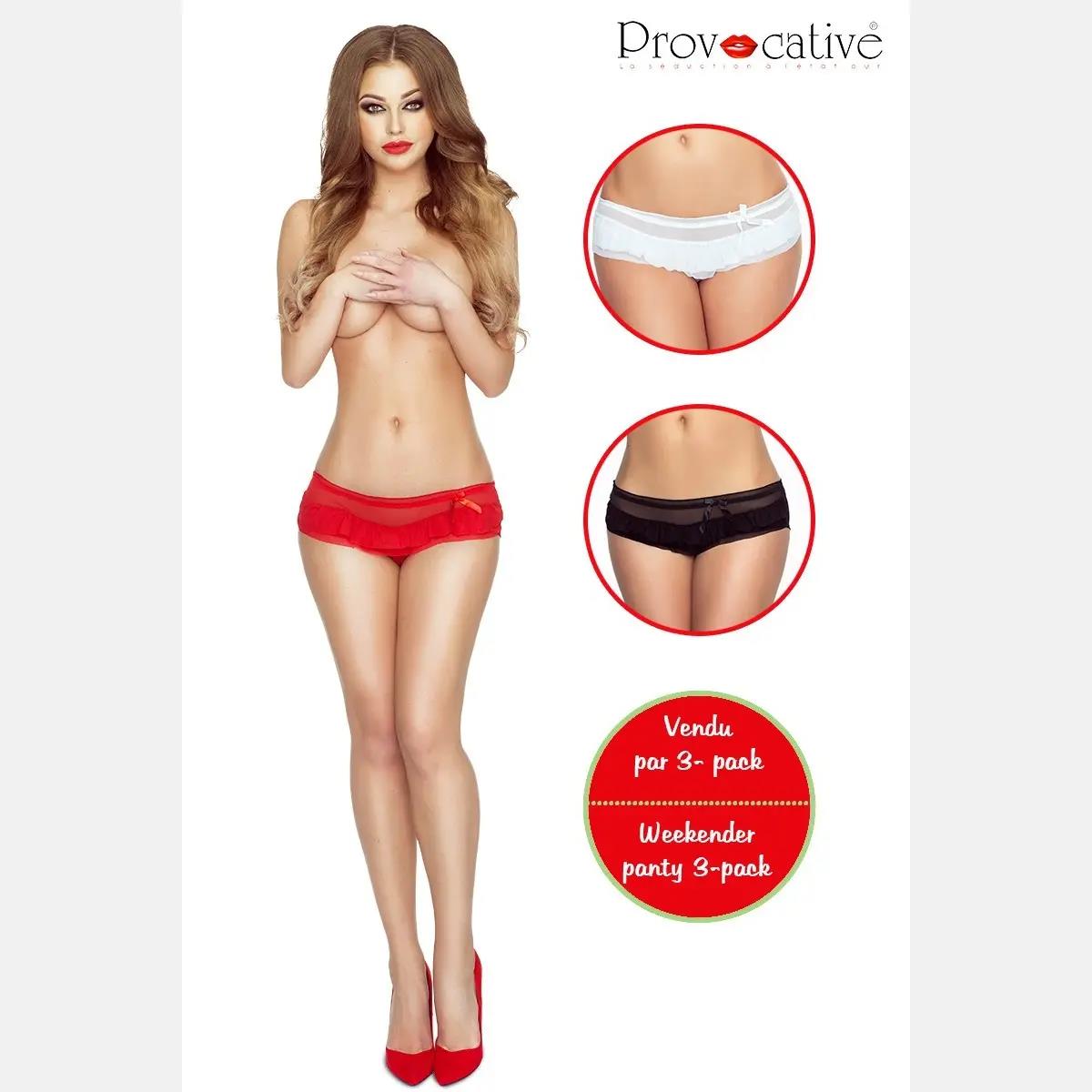 3er Pack Romance a Deux Shorty von Provocative