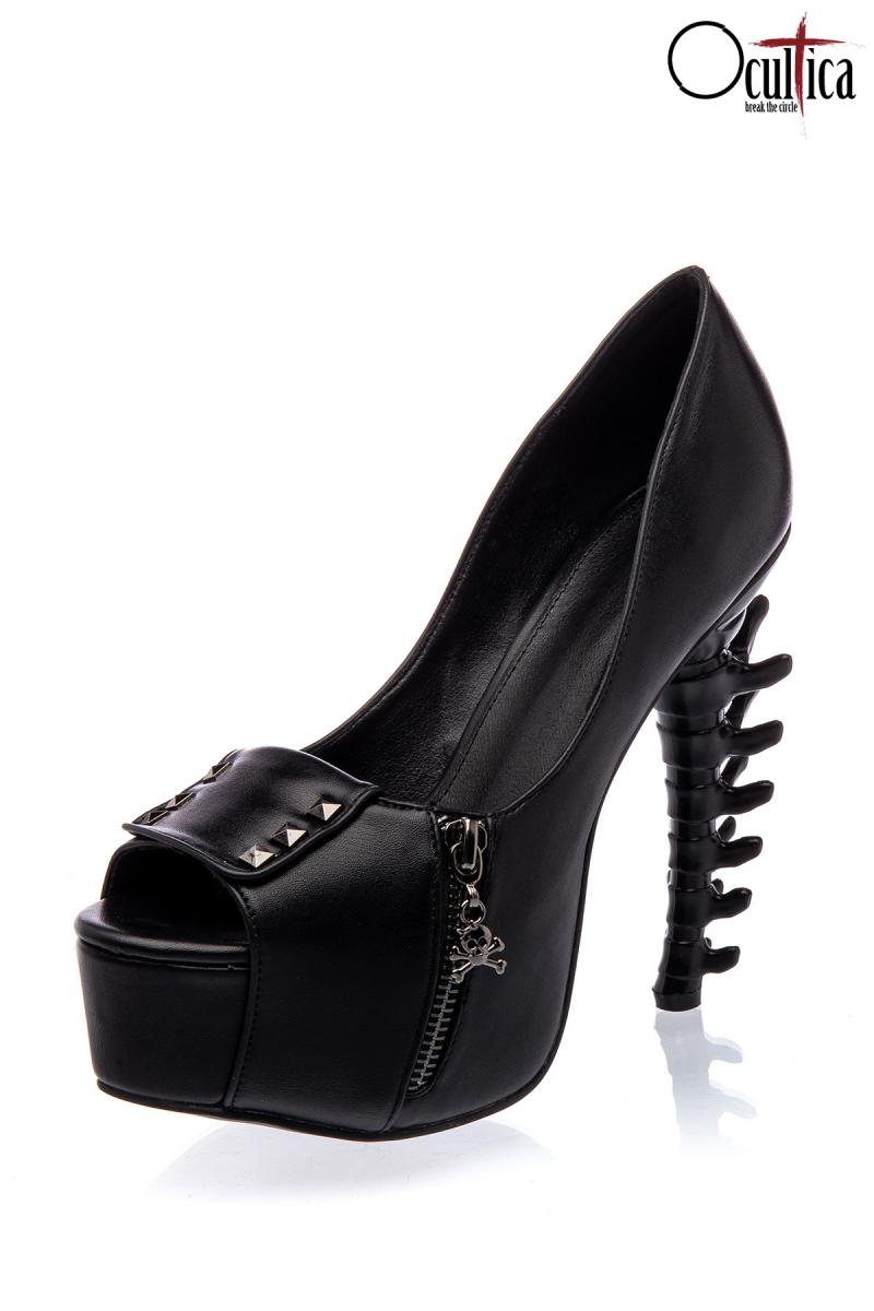 Peep-toe-Pumps schwarz 38