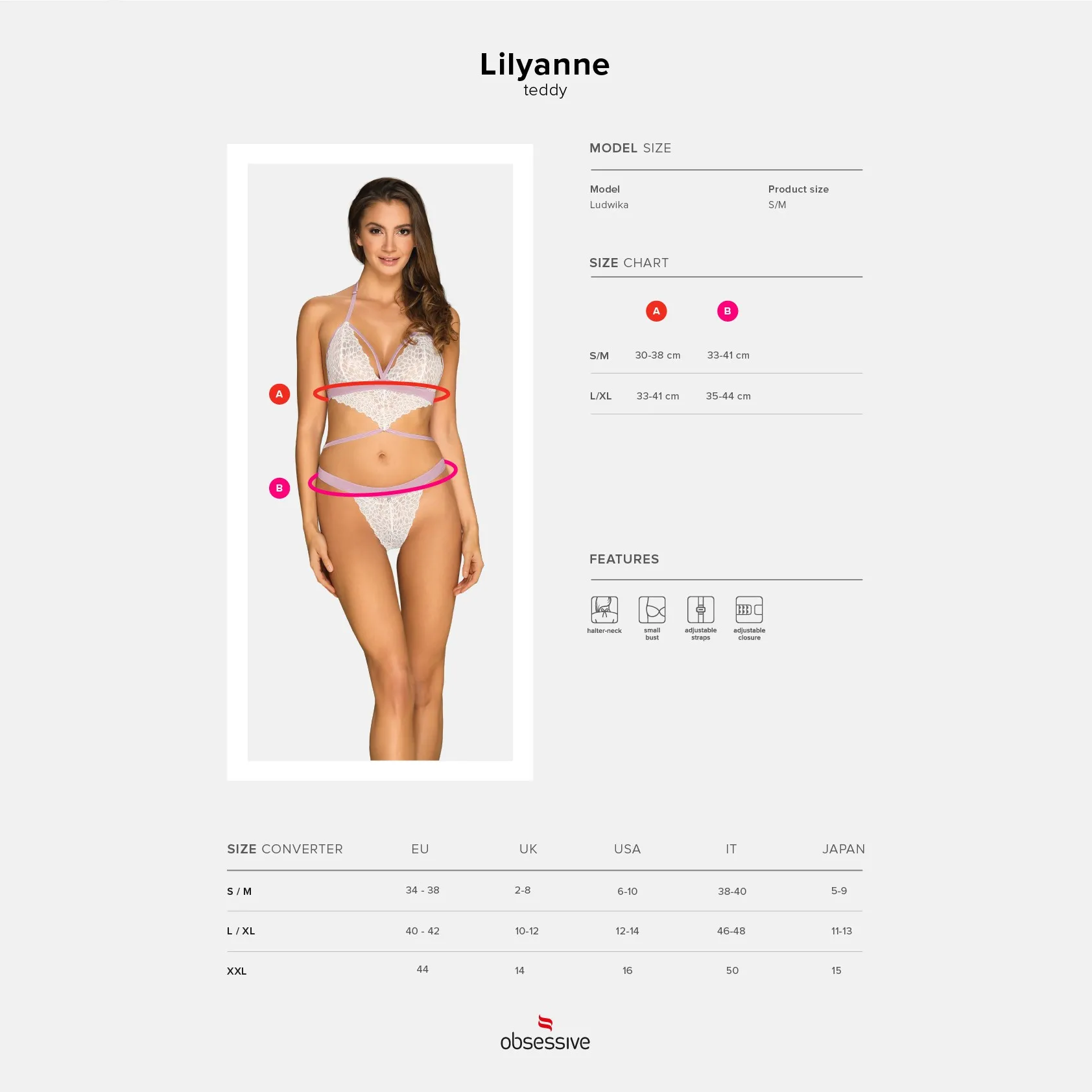Lilyanne Teddy Größe: L/XL