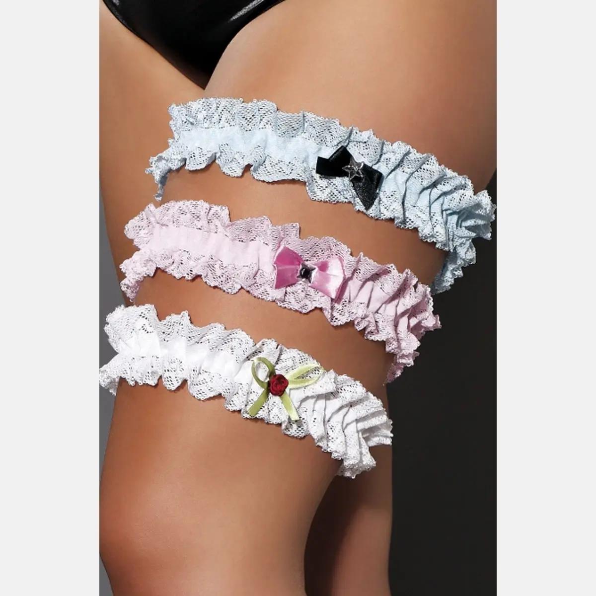 rosa Strumpfband M/1064 Iga XXL/XXXL von Andalea Dessous