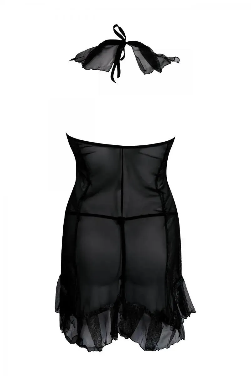 Schwarzes Minikleid AA051274 - 5XL/6XL