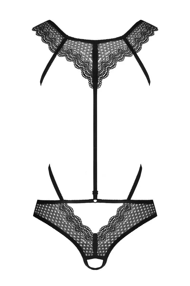 857-TED-1 offener Body schwarz - L/XL