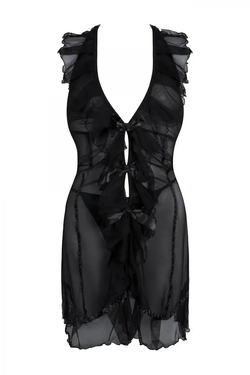 Schwarzes Minikleid AA051274 - 5XL/6XL