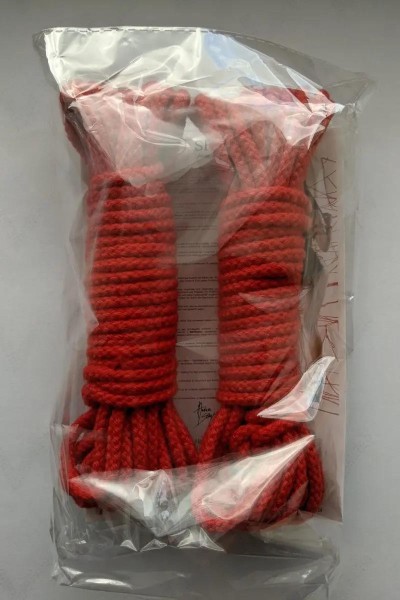 2 x 8 Meter Bondage-Seil rot von Demoniq